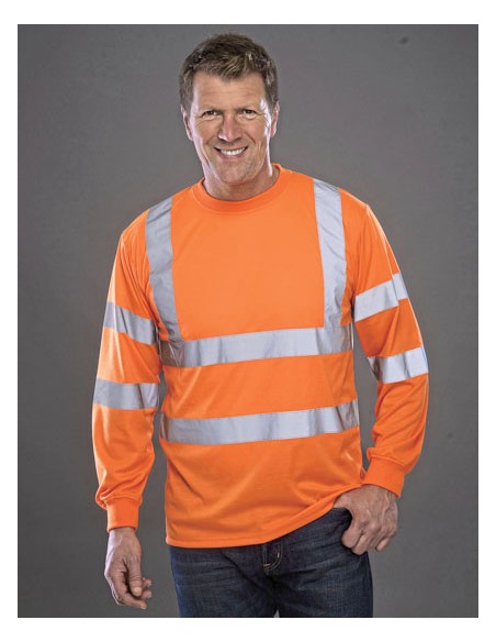 YOK-HVJ420-Hi-Vis Long Sleeve T-Shirt 2